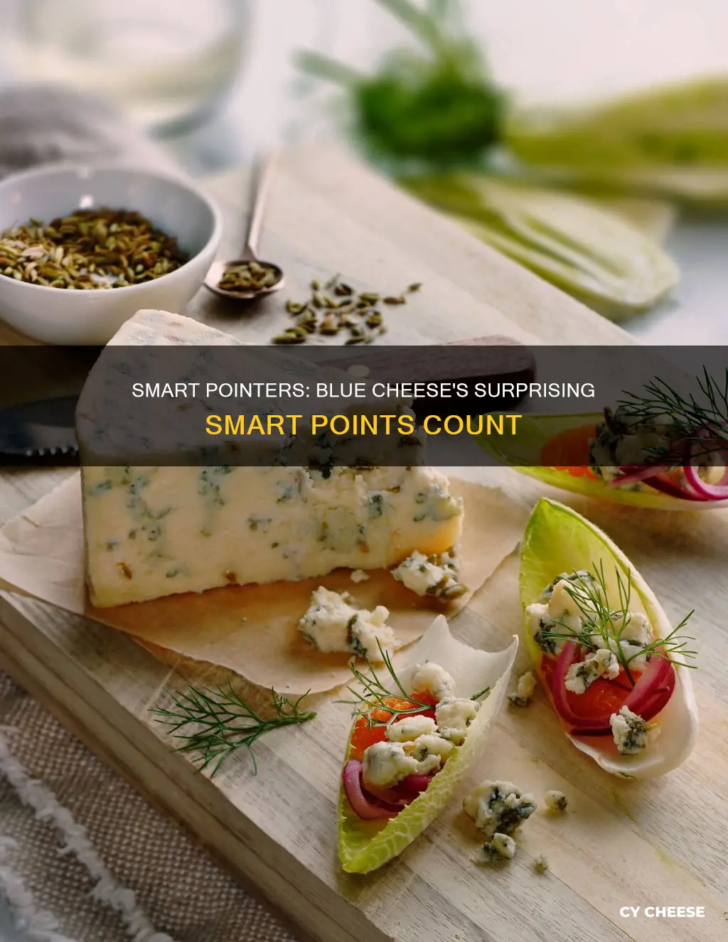 how many smart points in blue cheese