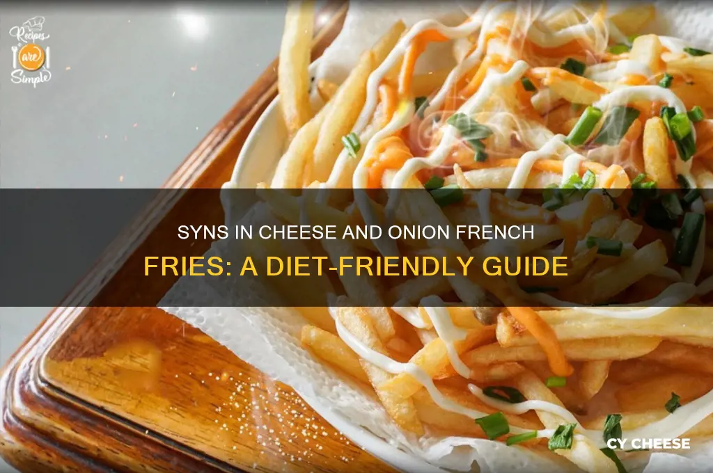 how many syns in cheese and onion french fries
