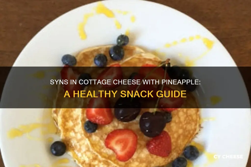 how many syns in cottage cheese with pineapple
