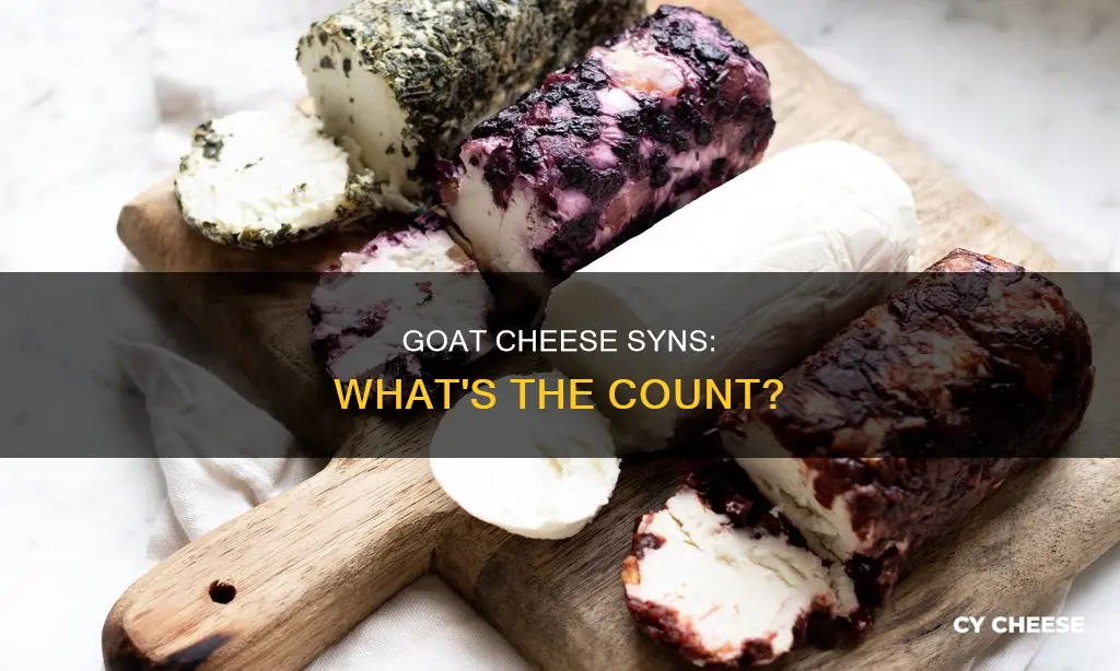 how many syns in goats cheese
