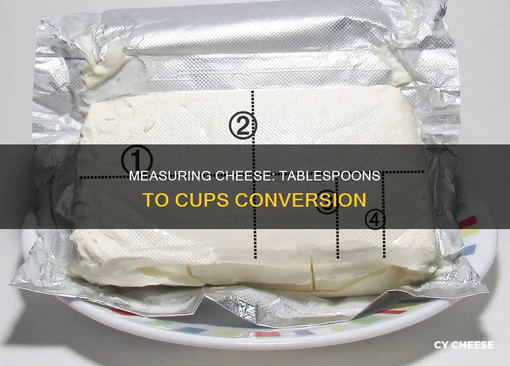 how many tablespoons in a cup of cheese