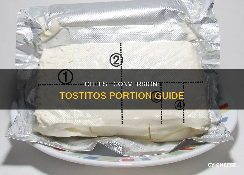 how many tablespoons in a half cup of tostitos cheese