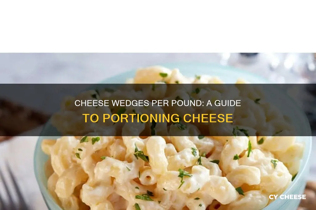 how many wedges in a pound of cheese