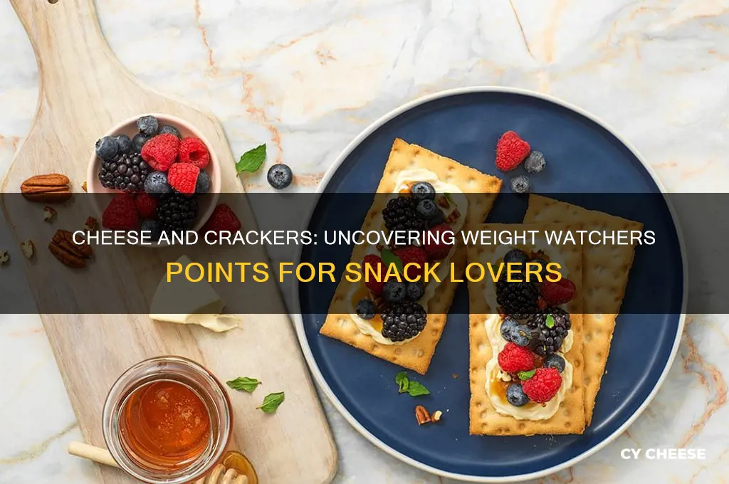 how many weight watcher points in cheese and crackers