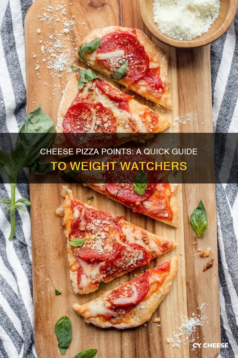 how many weight watcher points is a 3oz cheese pizza