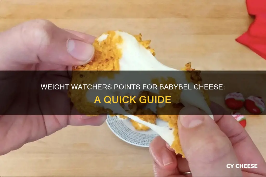 how many weight watcher points is babybel cheese