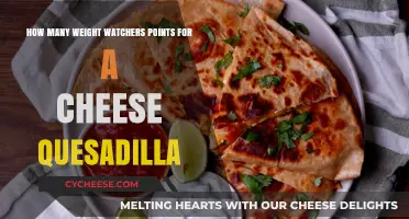 Cheese Quesadilla Weight Watchers Points: A Simple Guide