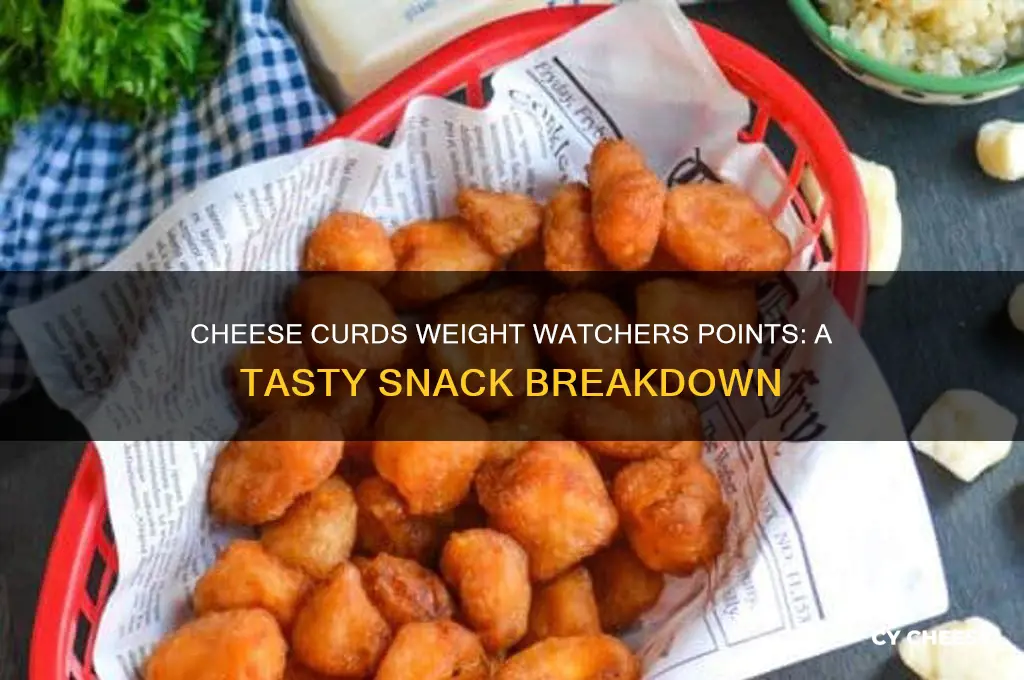 how many weight watchers points in cheese curds