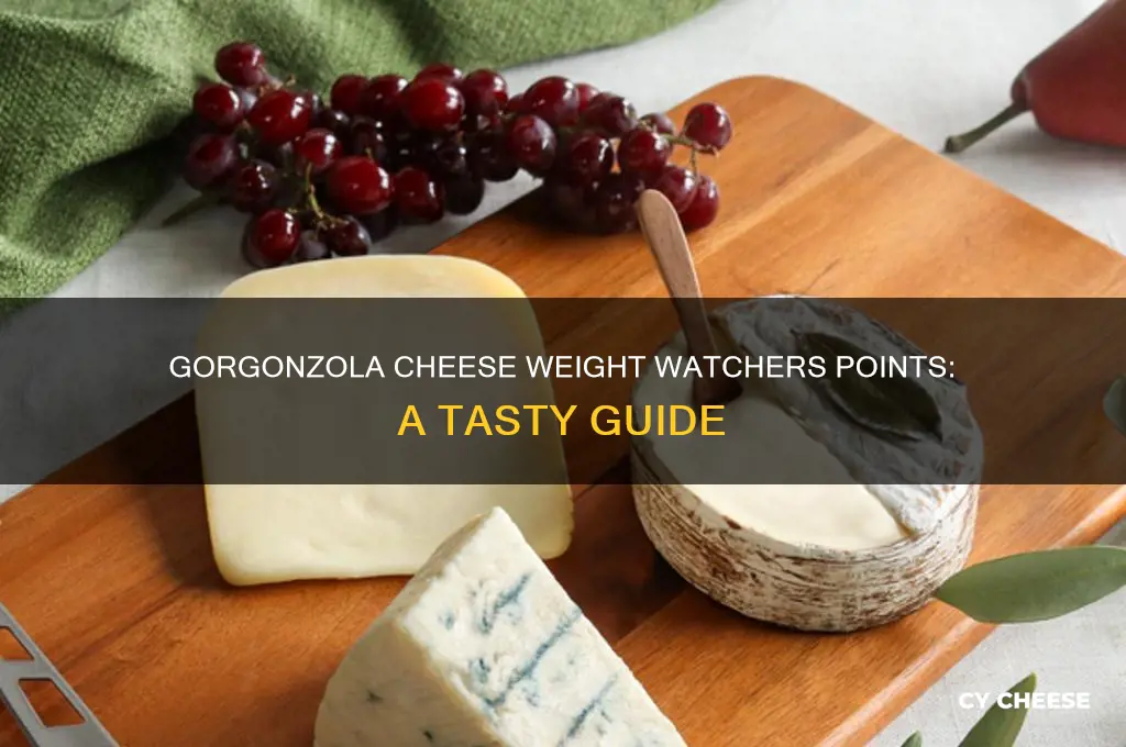 how many weight watchers points in gorgonzola cheese