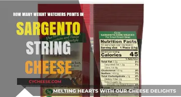 Sargento String Cheese Weight Watchers Points Calculation Guide