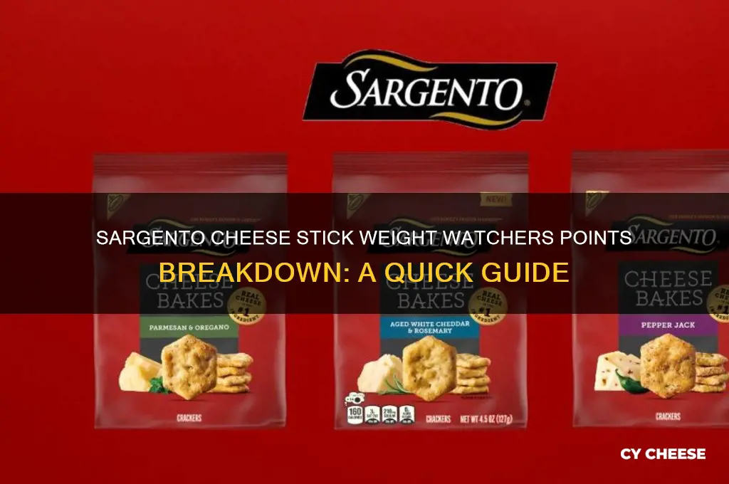 how many weight watchers points is a sargento cheese stick