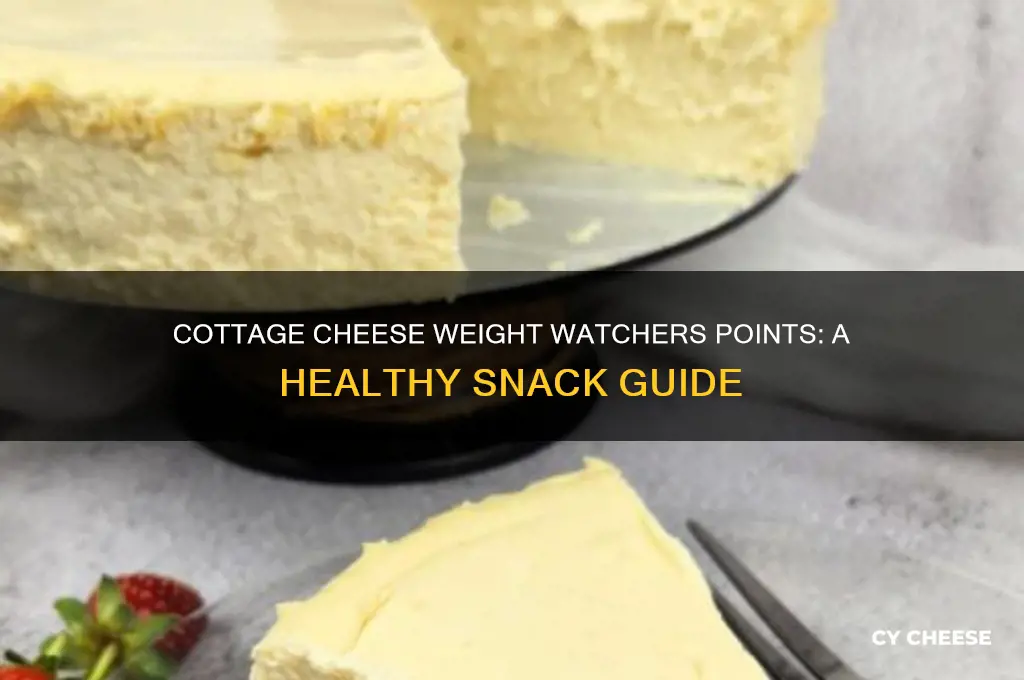 how many weight watchers points is cottage cheese