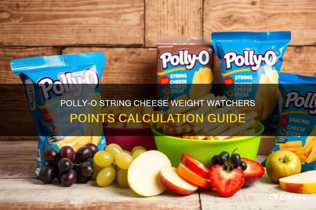 how many weight watchers points is polly o string cheese