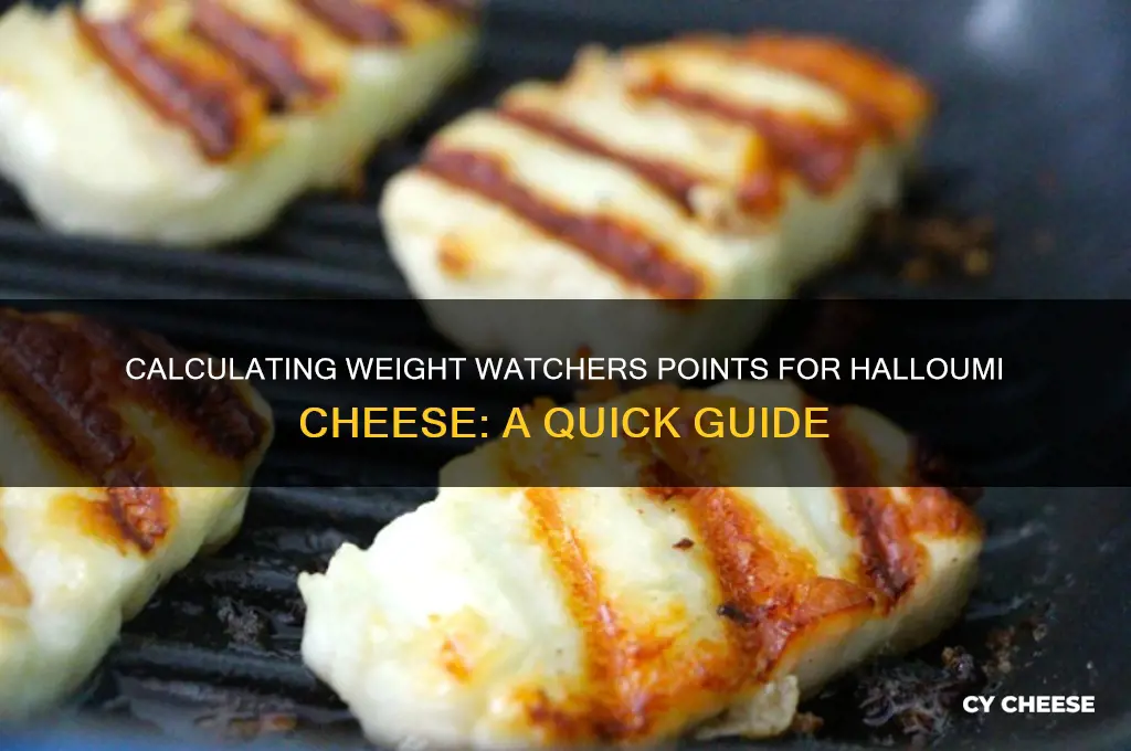 how many weught watvhers points is halloumi cheese
