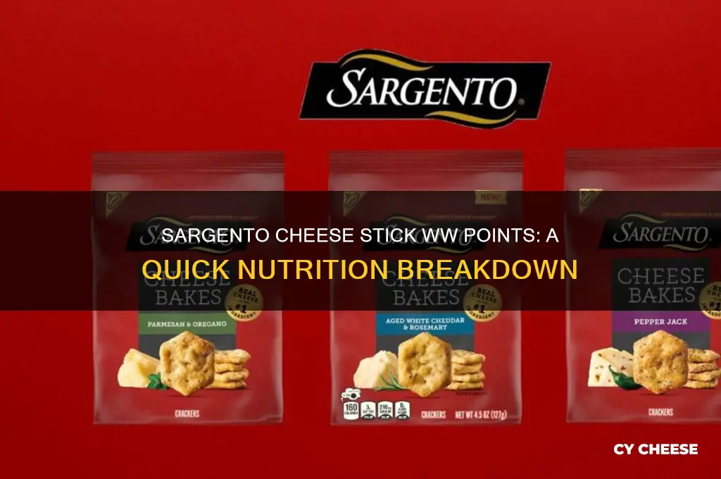 how many ww points is a sargento cheese stick
