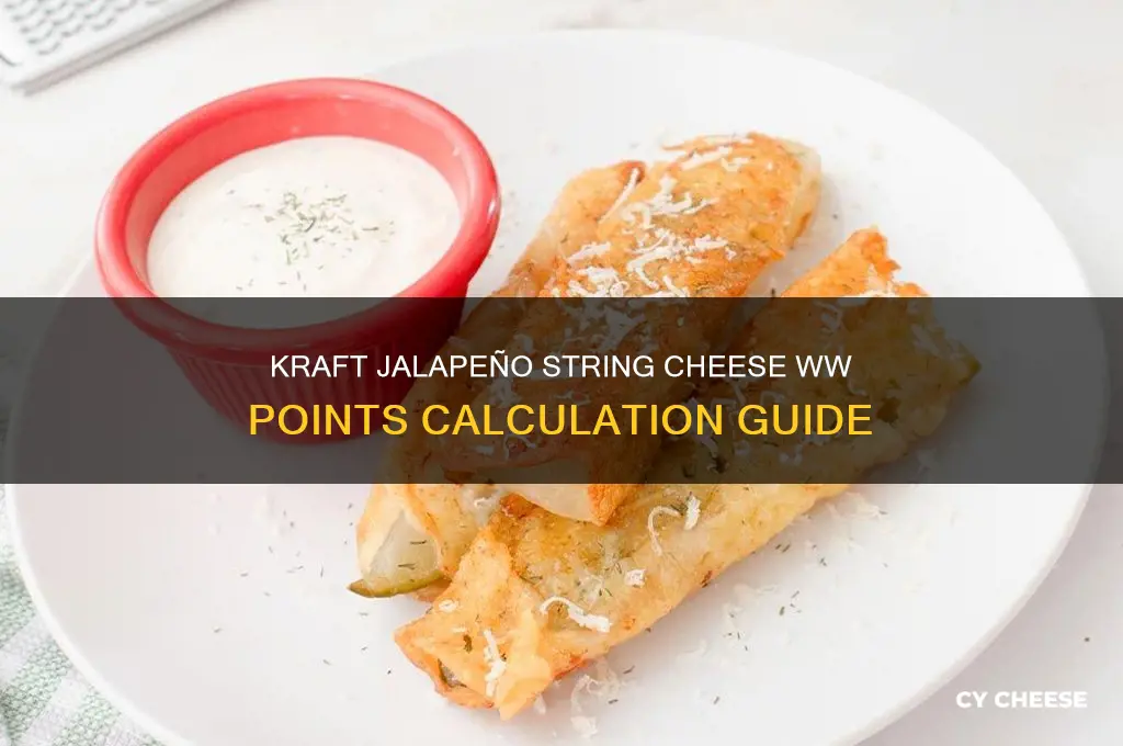 how many ww points is kraft jalapeno string cheese
