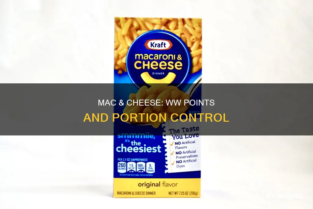 how many ww points is kraft macaroni and cheese