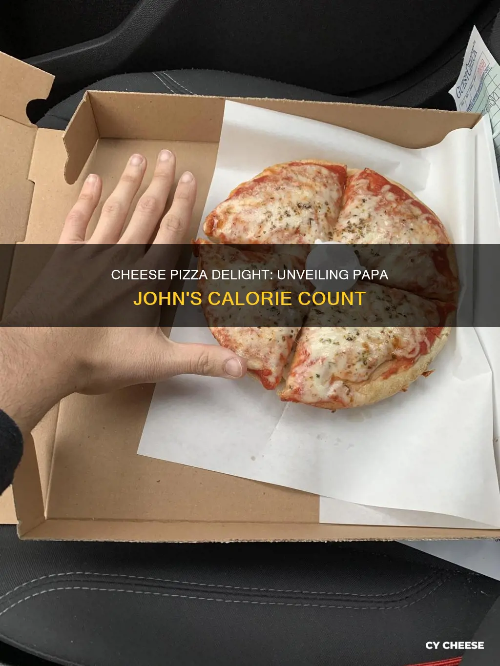 how manycalories insl ice of papas johns cheese pizza