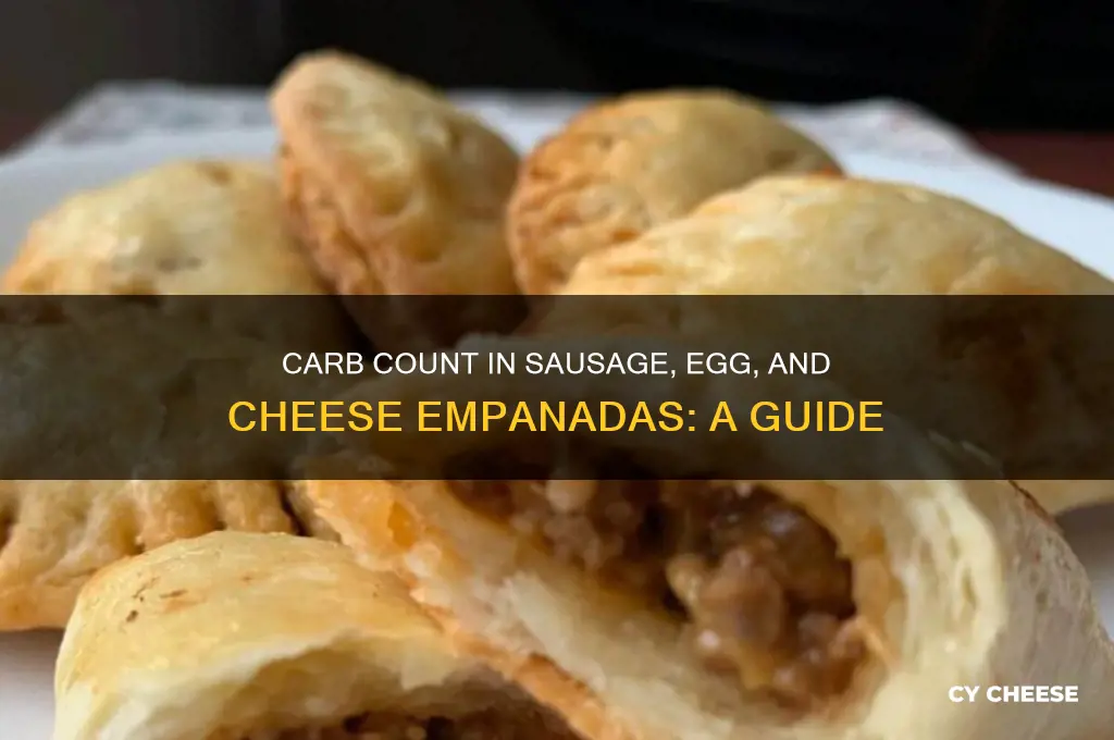 how manycarbs in a sausage egg and cheese empanadas