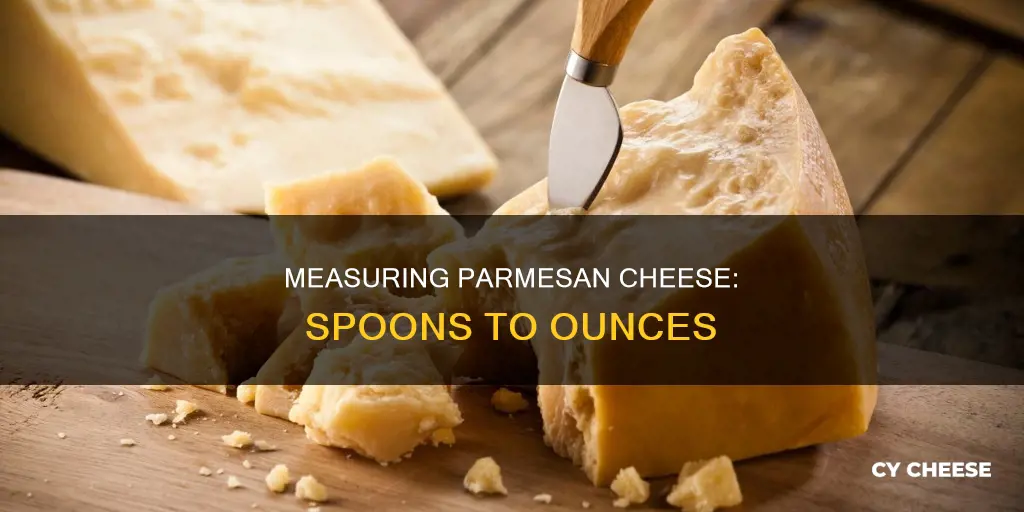how manytanlespoons equals 1 ounce of hrated parmesan cheese
