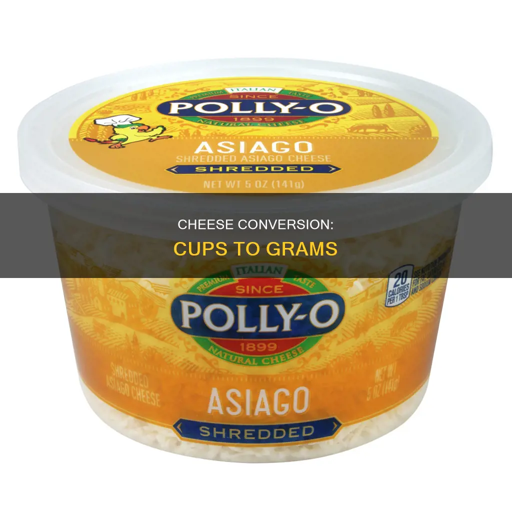 how mnay cups is 100 g of cheese