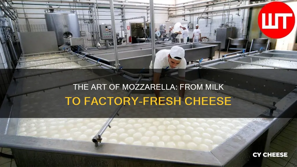 how mozzarella cheese is made in factory