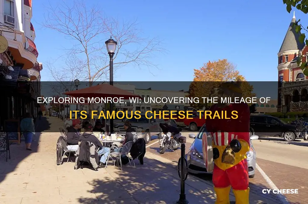 how msny miles are monroe wi cheese trails