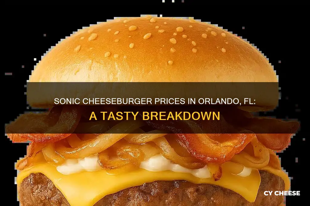 how much are sonic cheese burgers in orlando fl