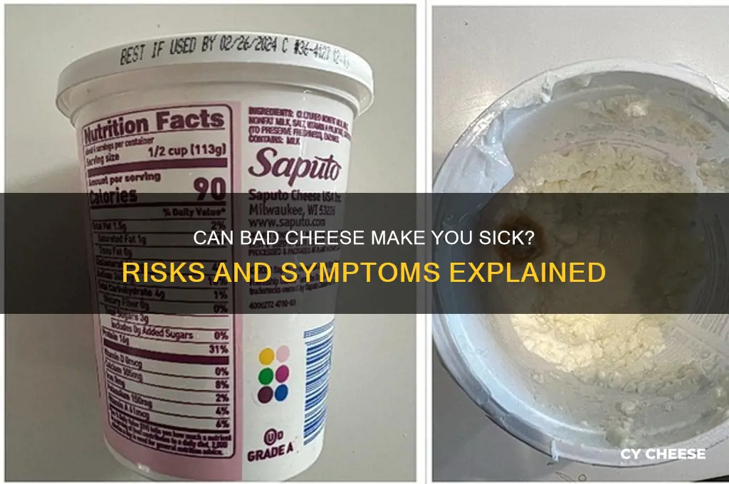 how much bad cheese make you sick