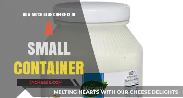Small Container, Big Flavor: Blue Cheese Quantity Unveiled