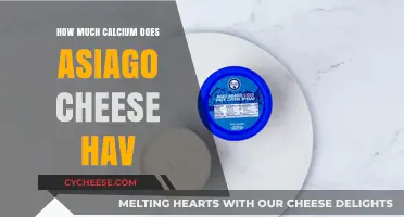 Calcium Content in Asiago Cheese: Nutritional Benefits and Serving Tips