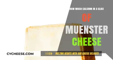 Calcium Content in Muenster Cheese: A Slice's Nutritional Value