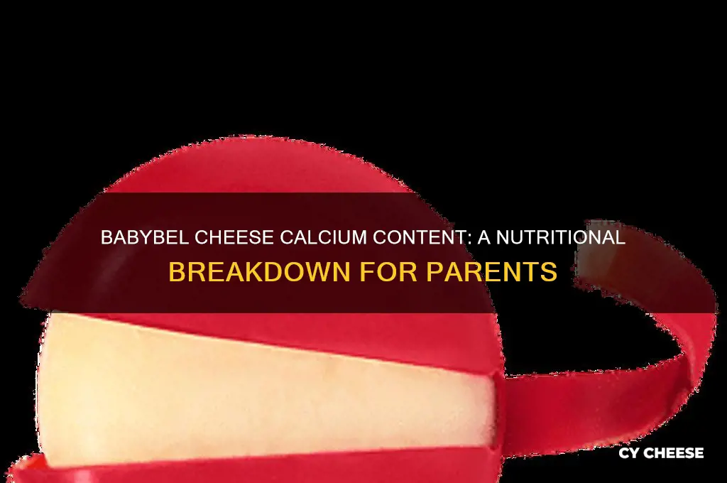 how much calcium in babybel cheese