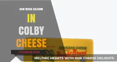Calcium Content in Colby Cheese: Nutritional Insights and Benefits