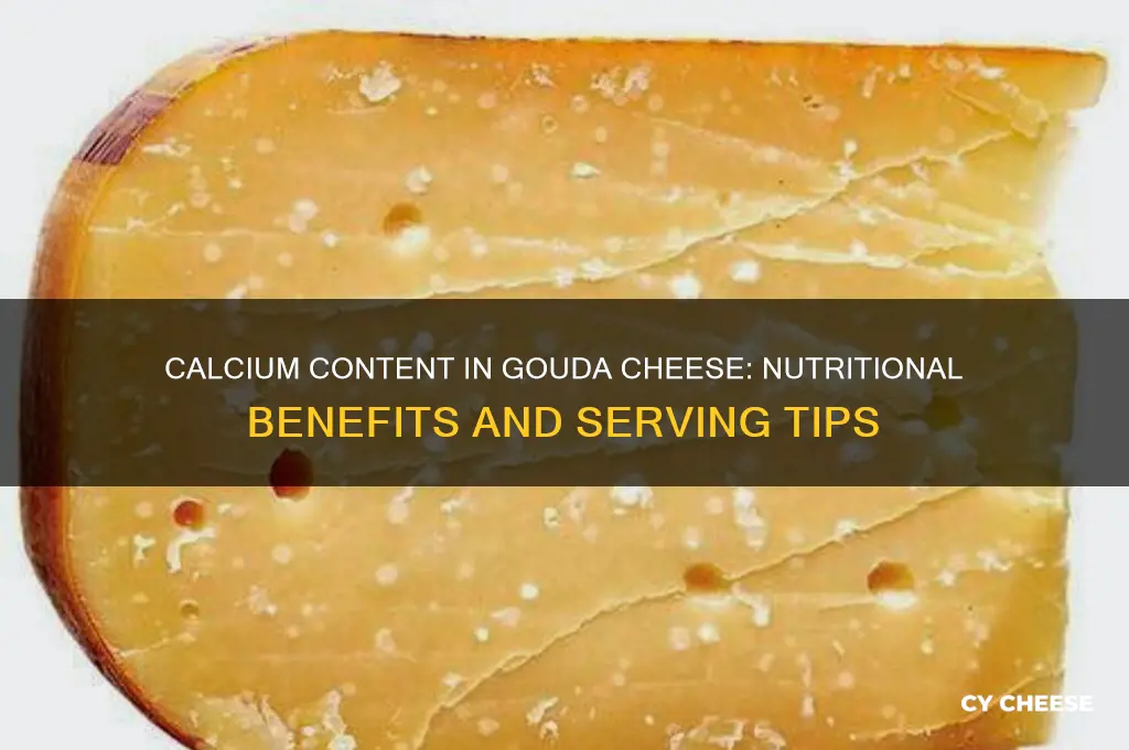 how much calcium in gouda cheese