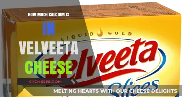 Calcium Content in Velveeta Cheese: A Nutritional Breakdown