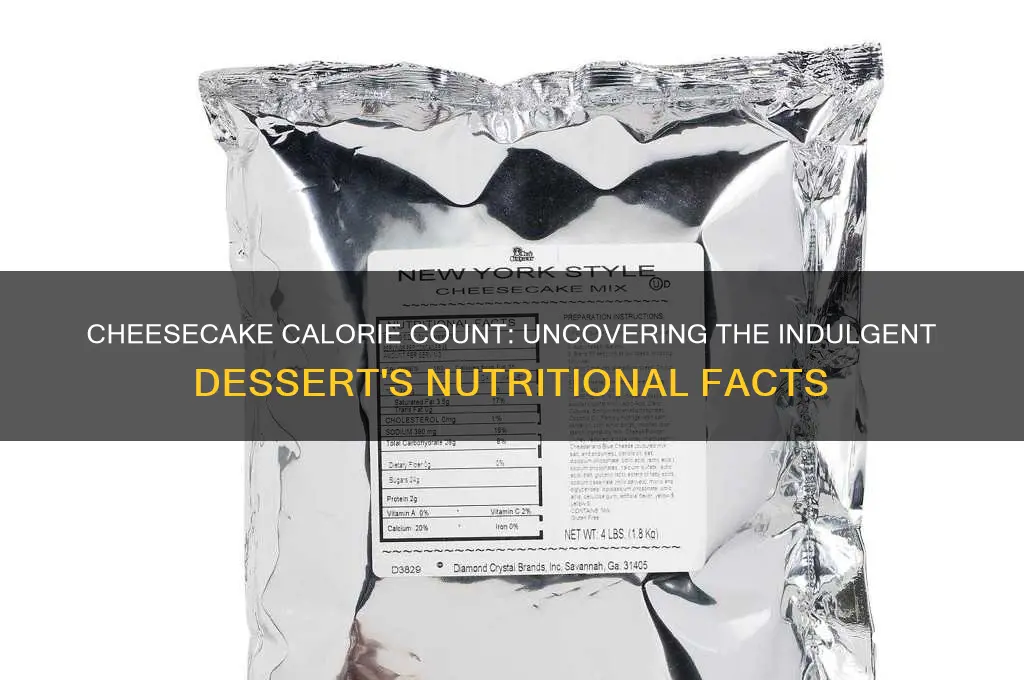 how much calories are in a cheese cake