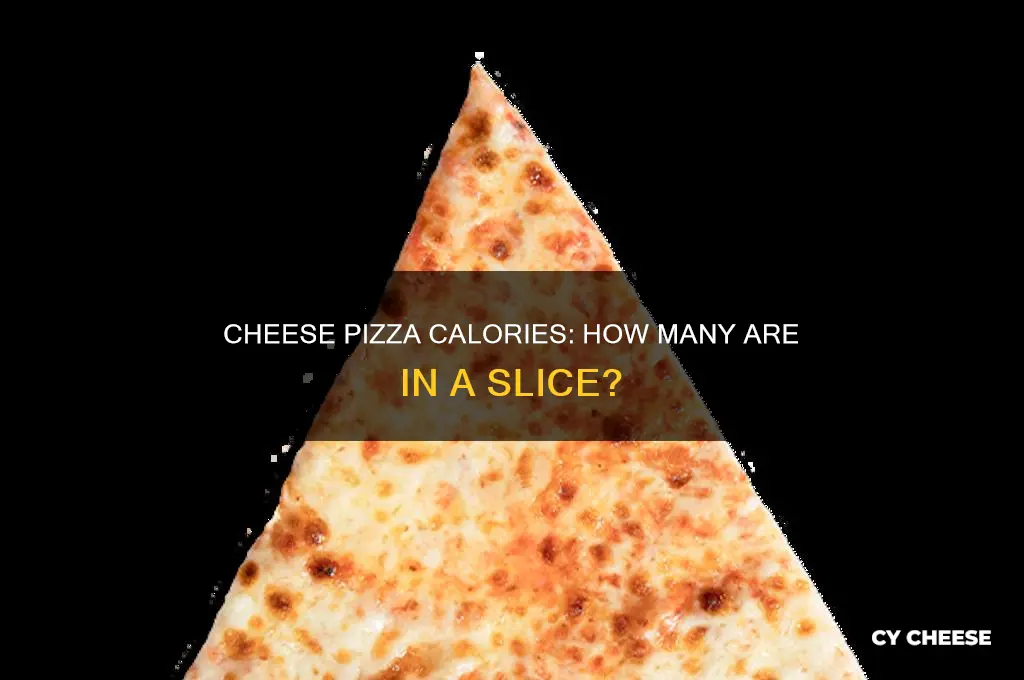 how much calories does a slice of cheese pizza have