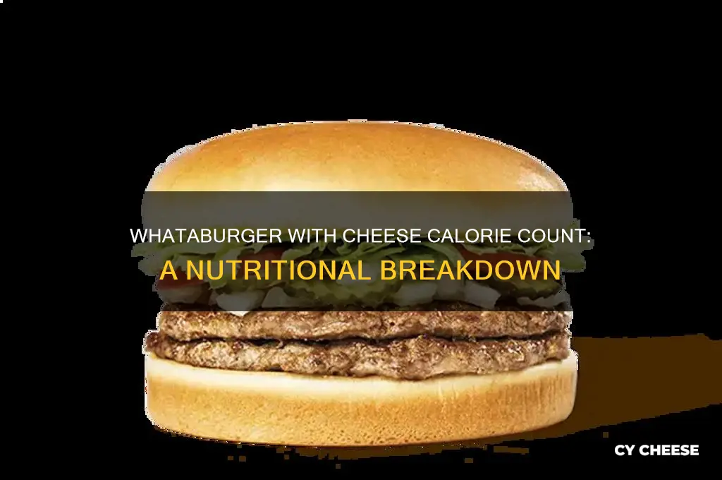 how much calories does a whataburger with cheese have