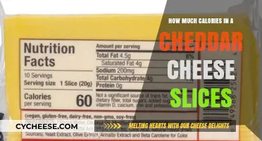 Cheddar Cheese Slices Calories: Nutritional Breakdown and Serving Tips