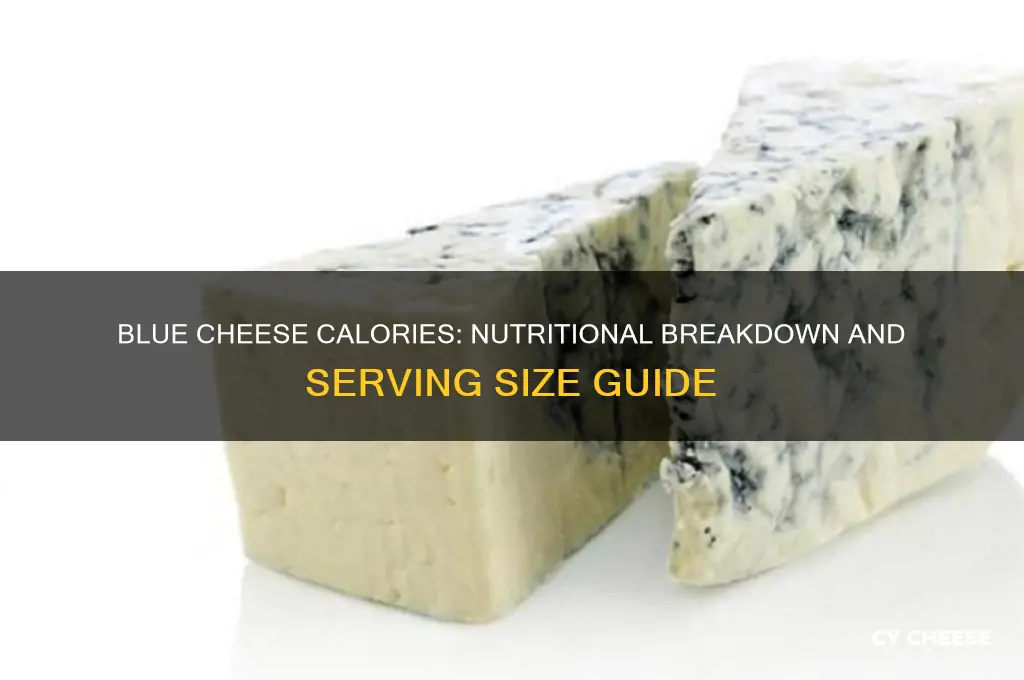 how much calories in blue cheese