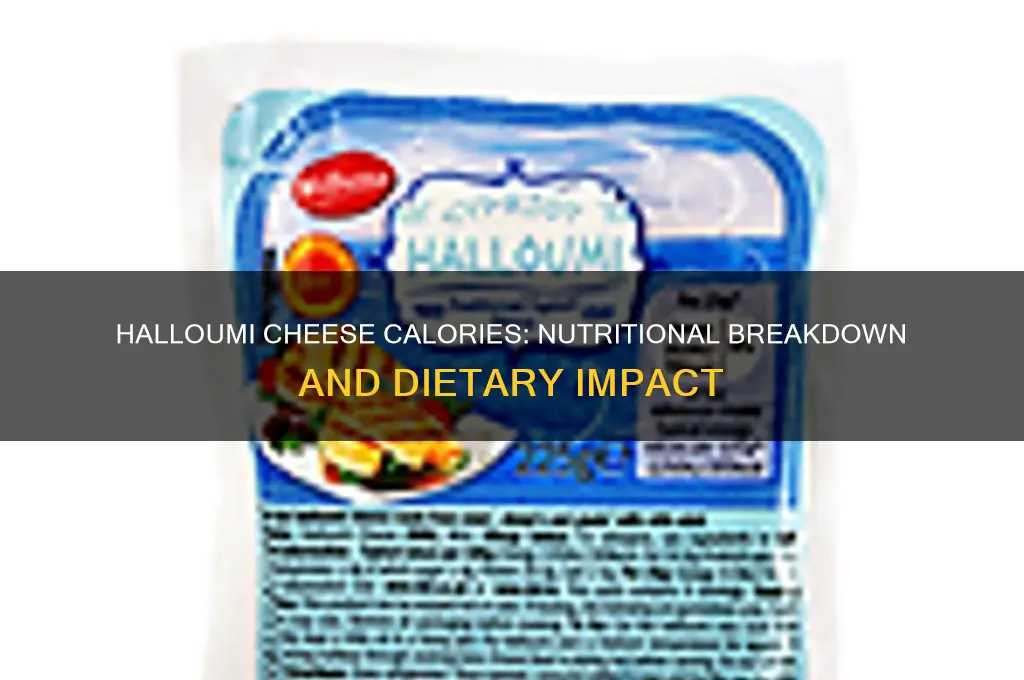 how much calories in halloumi cheese