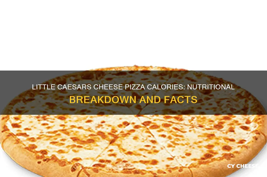 how much calories in little ceasars cheese pizza