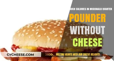 McDonald's Quarter Pounder Calorie Count: Cheese-Free Edition