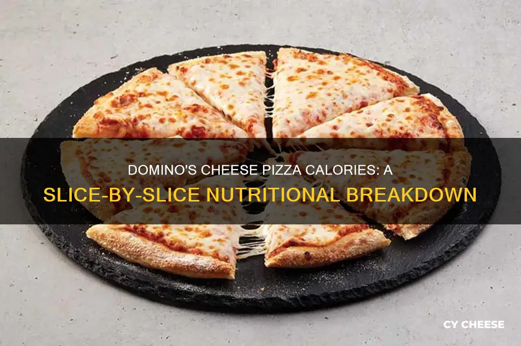 how much calories is a cheese pizza dominoes