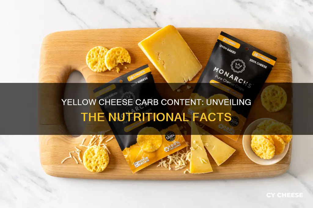 how much carbs are in yellow cheese
