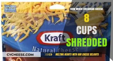 How Much Cheddar Cheese is 8 Cups Shredded? A Guide