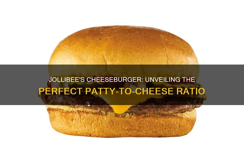 how much cheese burger in jollibee