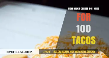 Perfect Cheese Portions: How Much Cheese for 100 Tacos?