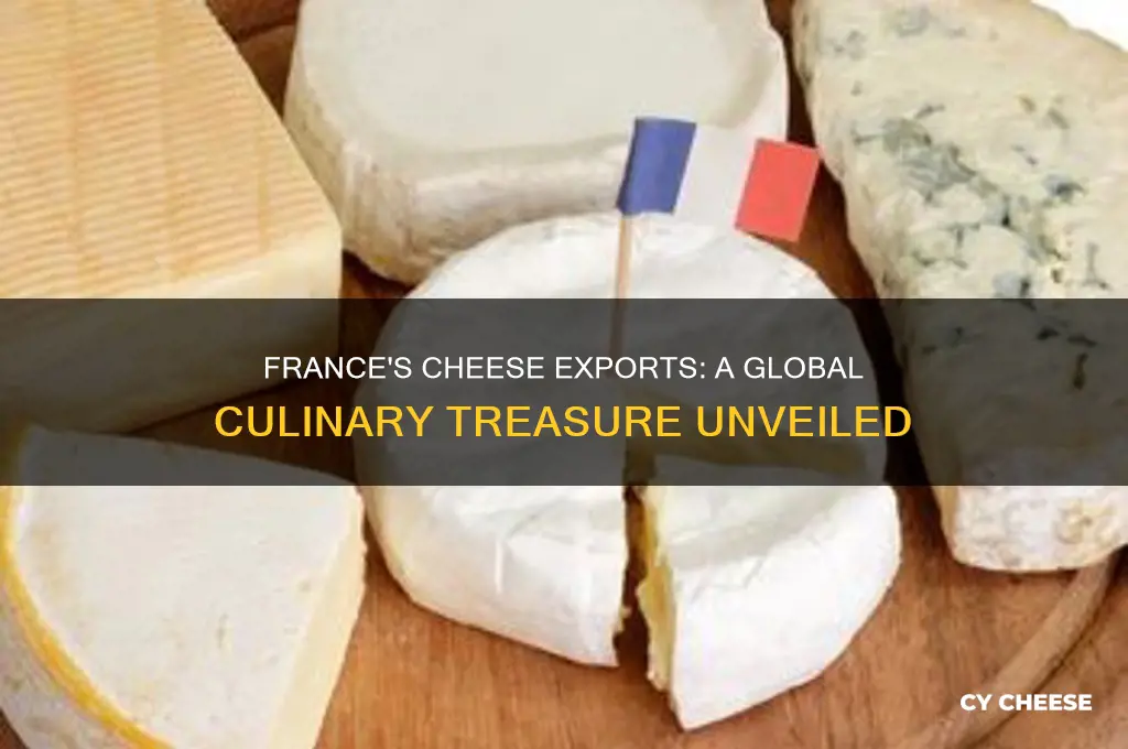 how much cheese does france export